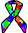 Rainbow Puzzle Piece Ribbon.