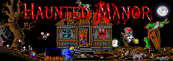 Haunted Manor (Monster Bash fan-shrine) header image.