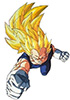 SSj3 Vegeta angrily flying.