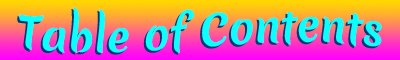 Table of Contents
